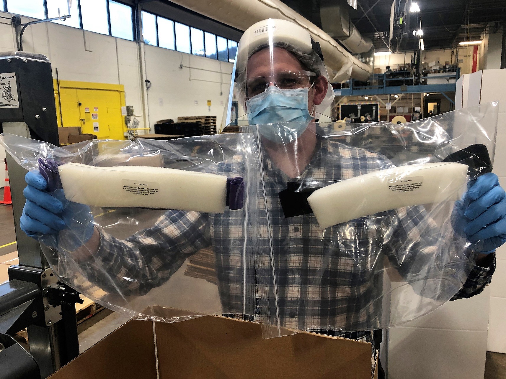 How This NH Candle Company is Making Face Shields For Medical Workers