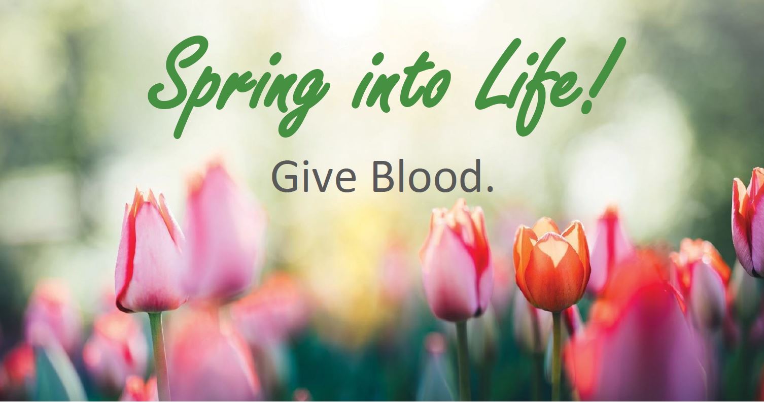 Roll Up a Sleeve At the ‘Spring Into Life’ Red Cross Blood Drive on April 27