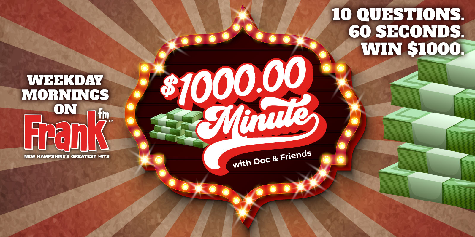 Play The $1,000 Minute! The Most Exciting 60 Seconds in Radio