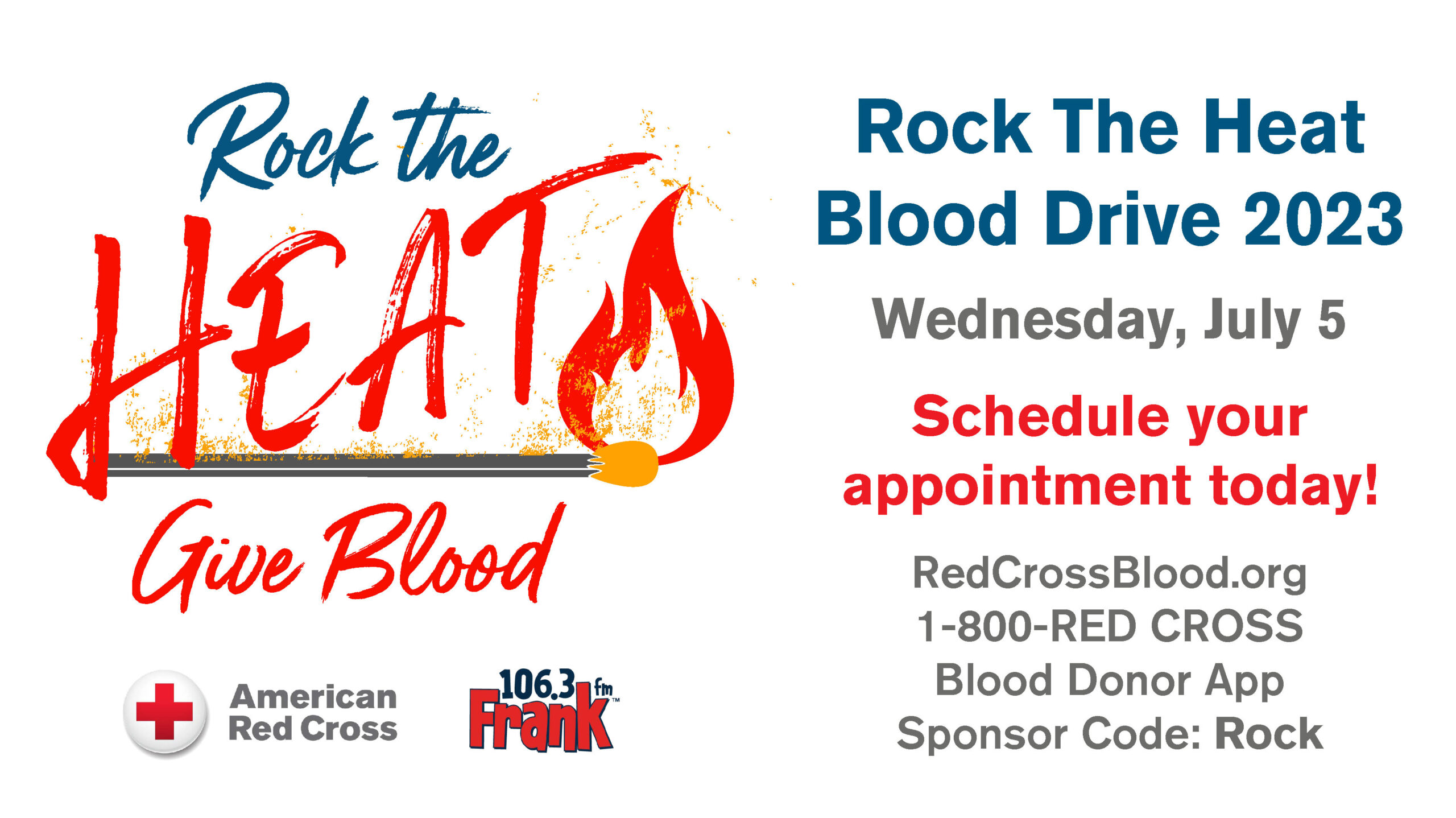 Save Lives With Us at the ‘Rock The Heat’ Blood Drive On July 5th in Nashua