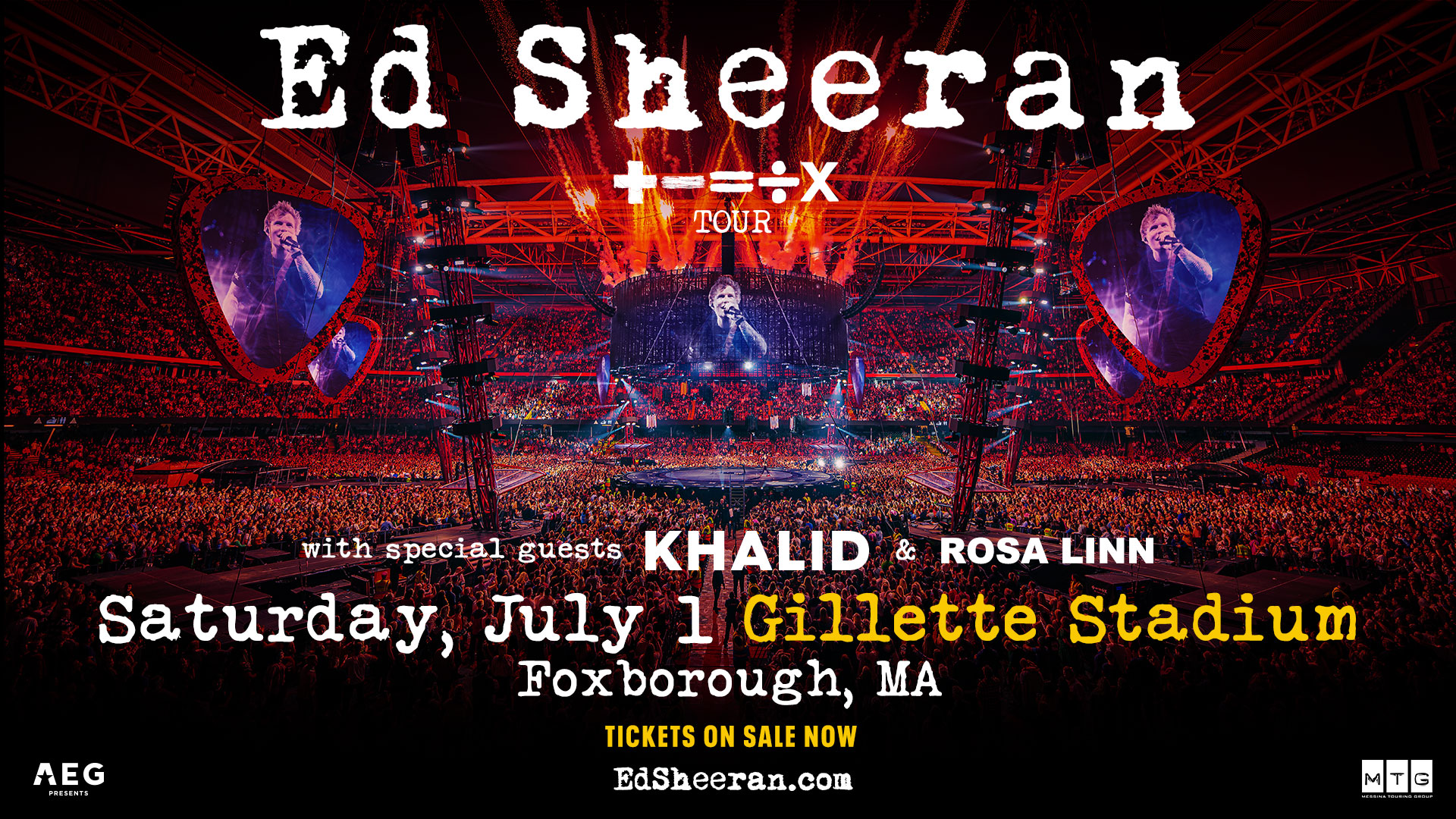Win Tickets to See Ed Sheeran, Khalid on ‘The Mathematics Tour’ at Gillette