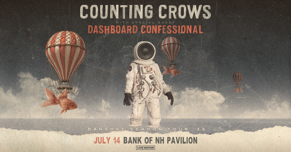 Last Chance To Win Tickets To Counting Crows At The Bank Of NH Pavilion!