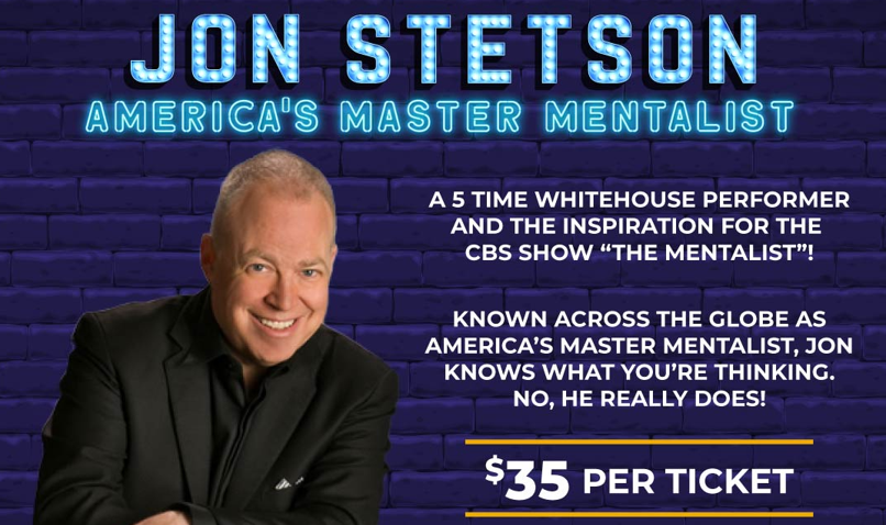 Win Tickets to See ‘The Mentalist Jon Stetson’ at Oneil Cinemas Littleton