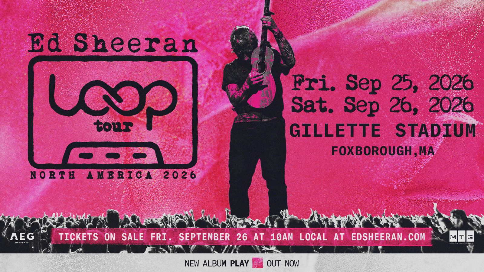 Win Tickets To See Ed Sheeran At Gillette Stadium!
