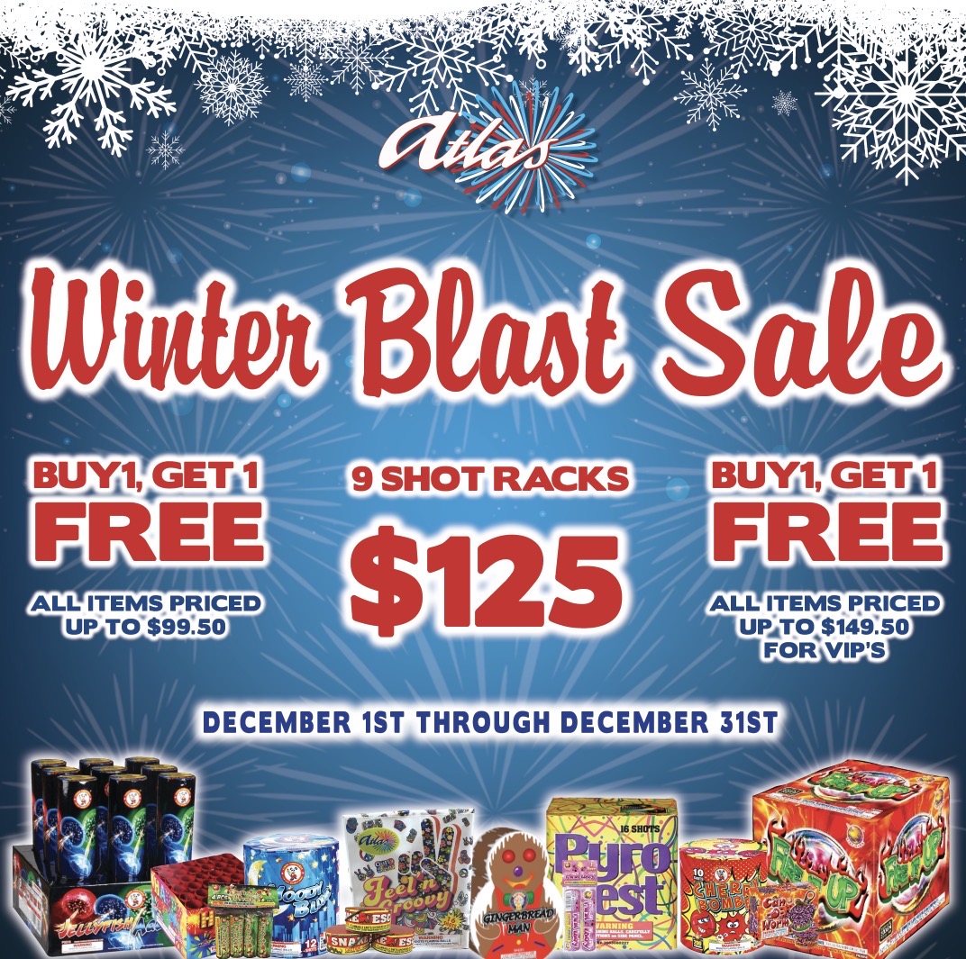 Win a $50 Atlas Fireworks Gift Card!
