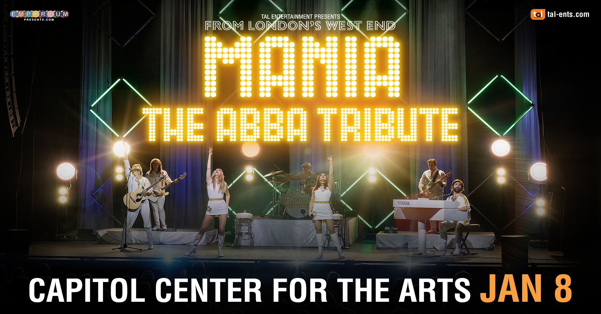 Win Tickets to see MANIA: The Ultimate ABBA Tribute at the Capital Center for the Arts!