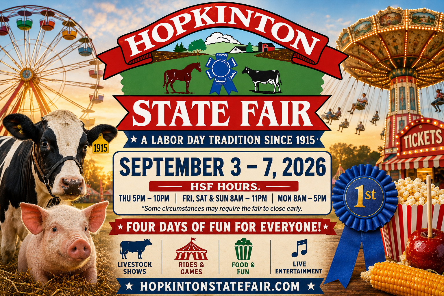 Win Tickets to the Hopkinton State Fair!
